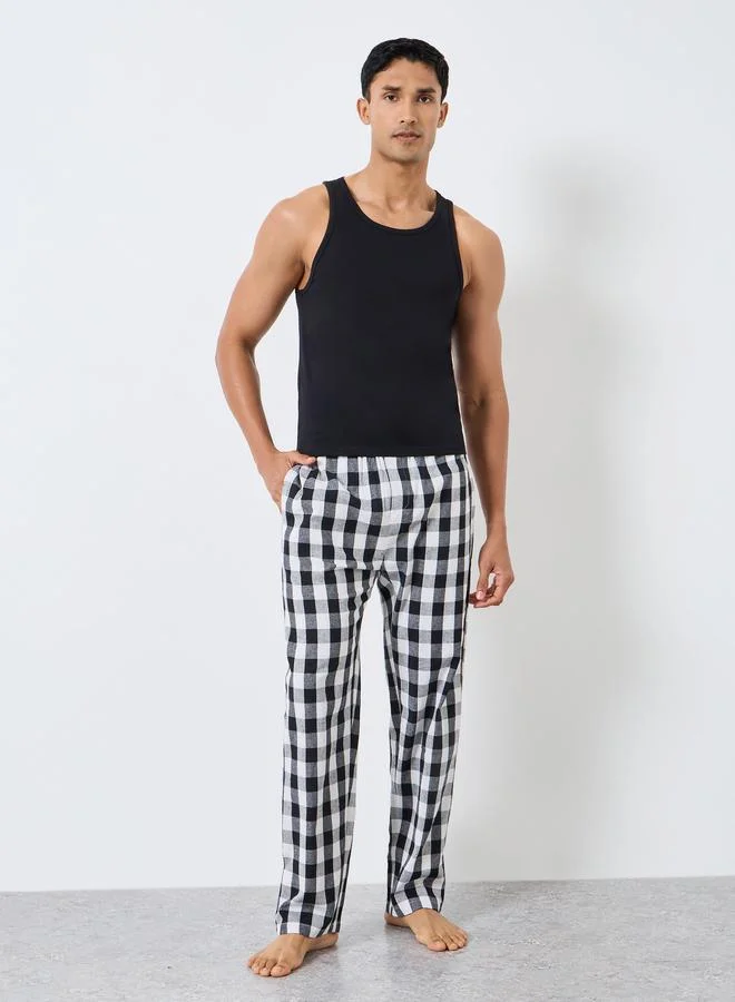 ستايلي طقم تيشيرتات قطن سادة بلا أكمام من قطعتين للرجال